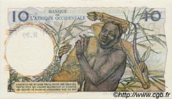 10 Francs FRENCH WEST AFRICA  1953 P.37 q.FDC