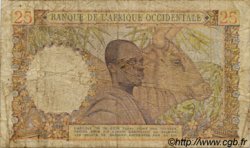 25 Francs FRENCH WEST AFRICA  1943 P.38 G