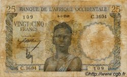 25 Francs FRENCH WEST AFRICA  1948 P.38 G
