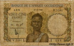 25 Francs FRENCH WEST AFRICA (1895-1958)  1948 P.38 G