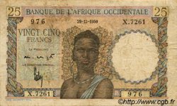 25 Francs FRENCH WEST AFRICA  1950 P.38 F