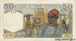 50 Francs FRENCH WEST AFRICA  1944 P.39 MBC+ a EBC
