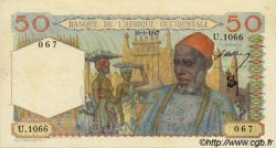 50 Francs FRENCH WEST AFRICA  1947 P.39 XF-