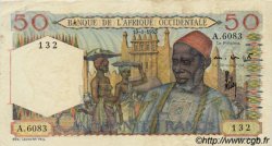 50 Francs FRENCH WEST AFRICA  1953 P.39 SS