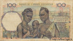 100 Francs FRENCH WEST AFRICA  1950 P.40 F