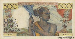 500 Francs FRENCH WEST AFRICA  1948 P.41 VF - XF
