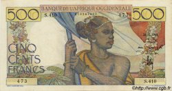 500 Francs FRENCH WEST AFRICA  1948 P.41 XF+