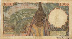 1000 Francs FRENCH WEST AFRICA  1951 P.42 q.MB