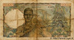 1000 Francs FRENCH WEST AFRICA (1895-1958)  1953 P.42 G