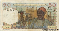 50 Francs FRENCH WEST AFRICA  1955 P.44 BC