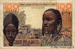100 Francs ESTADOS DEL OESTE AFRICANO  1959 P.002a BC