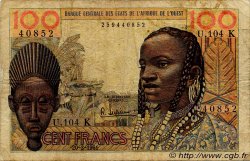 100 Francs STATI AMERICANI AFRICANI  1961 P.701Ka B a MB