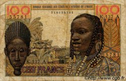 100 Francs ESTADOS DEL OESTE AFRICANO  1961 P.101Ab RC