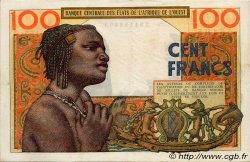 100 Francs WEST AFRICAN STATES  1961 P.101Ab VF