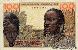 100 Francs WEST AFRIKANISCHE STAATEN  1961 P.701Kb SGE