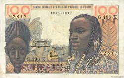 100 Francs WEST AFRICAN STATES  1961 P.701Kc F+