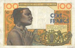 100 Francs ESTADOS DEL OESTE AFRICANO  1961 P.701Kc BC+