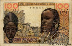 100 Francs ESTADOS DEL OESTE AFRICANO  1965 P.101Ae RC