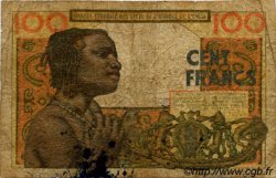 100 Francs STATI AMERICANI AFRICANI  1966 P.101Af B