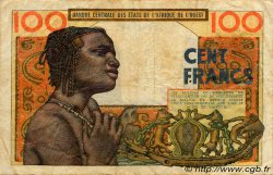 100 Francs ESTADOS DEL OESTE AFRICANO  1966 P.101Af BC