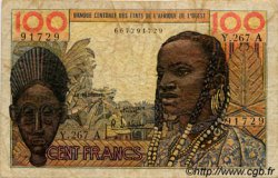 100 Francs ESTADOS DEL OESTE AFRICANO  1966 P.101Ag RC