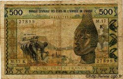 500 Francs WEST AFRICAN STATES  1964 P.702Kd G