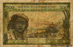500 Francs ESTADOS DEL OESTE AFRICANO  1969 P.702Kg RC+