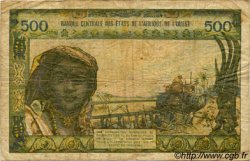 500 Francs STATI AMERICANI AFRICANI  1973 P.702Kk q.MB