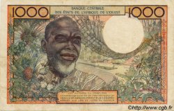 1000 Francs STATI AMERICANI AFRICANI  1959 P.004 MB