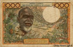 1000 Francs WEST AFRIKANISCHE STAATEN  1961 P.103Ab SGE