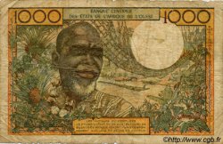 1000 Francs WEST AFRIKANISCHE STAATEN  1966 P.103Ae SGE