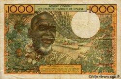 1000 Francs WEST AFRICAN STATES  1969 P.103Ag F