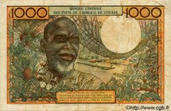 1000 Francs ESTADOS DEL OESTE AFRICANO  1971 P.103Ah BC
