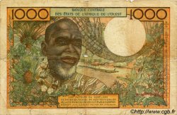 1000 Francs STATI AMERICANI AFRICANI  1972 P.603Hj q.MB