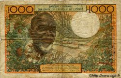 1000 Francs WEST AFRIKANISCHE STAATEN  1973 P.703Kk SGE