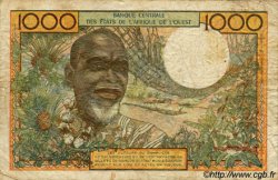 1000 Francs ESTADOS DEL OESTE AFRICANO  1973 P.103Ak BC