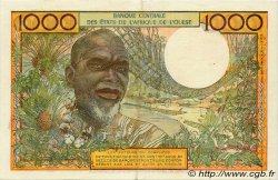 1000 Francs WEST AFRIKANISCHE STAATEN  1973 P.103Ak VZ