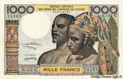 1000 Francs STATI AMERICANI AFRICANI  1974 P.303Cl AU