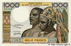 1000 Francs WEST AFRIKANISCHE STAATEN  1973 P.803Tl VZ+