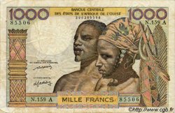 1000 Francs WEST AFRICAN STATES  1977 P.103Al F