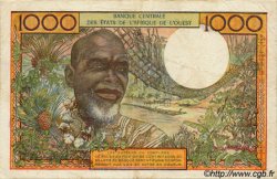 1000 Francs WEST AFRIKANISCHE STAATEN  1977 P.103Al SS