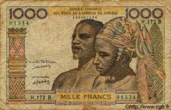 1000 Francs WEST AFRIKANISCHE STAATEN  1977 P.203Bm SGE