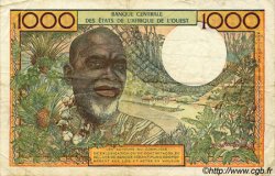 1000 Francs WEST AFRICAN STATES  1977 P.703Km F - VF