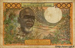 1000 Francs ESTADOS DEL OESTE AFRICANO  1977 P.803Tm RC+