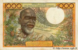 1000 Francs WEST AFRICAN STATES  1977 P.103Am VF