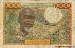 1000 Francs STATI AMERICANI AFRICANI  1977 P.703Kn B