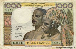 1000 Francs WEST AFRIKANISCHE STAATEN  1977 P.703Kn S