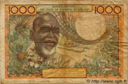 1000 Francs WEST AFRIKANISCHE STAATEN  1980 P.103An fS