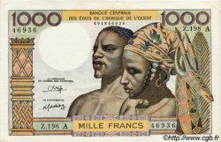 1000 Francs WEST AFRIKANISCHE STAATEN  1980 P.103An