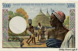 5000 Francs Spécimen WEST AFRICAN STATES  1959 P.005s XF
